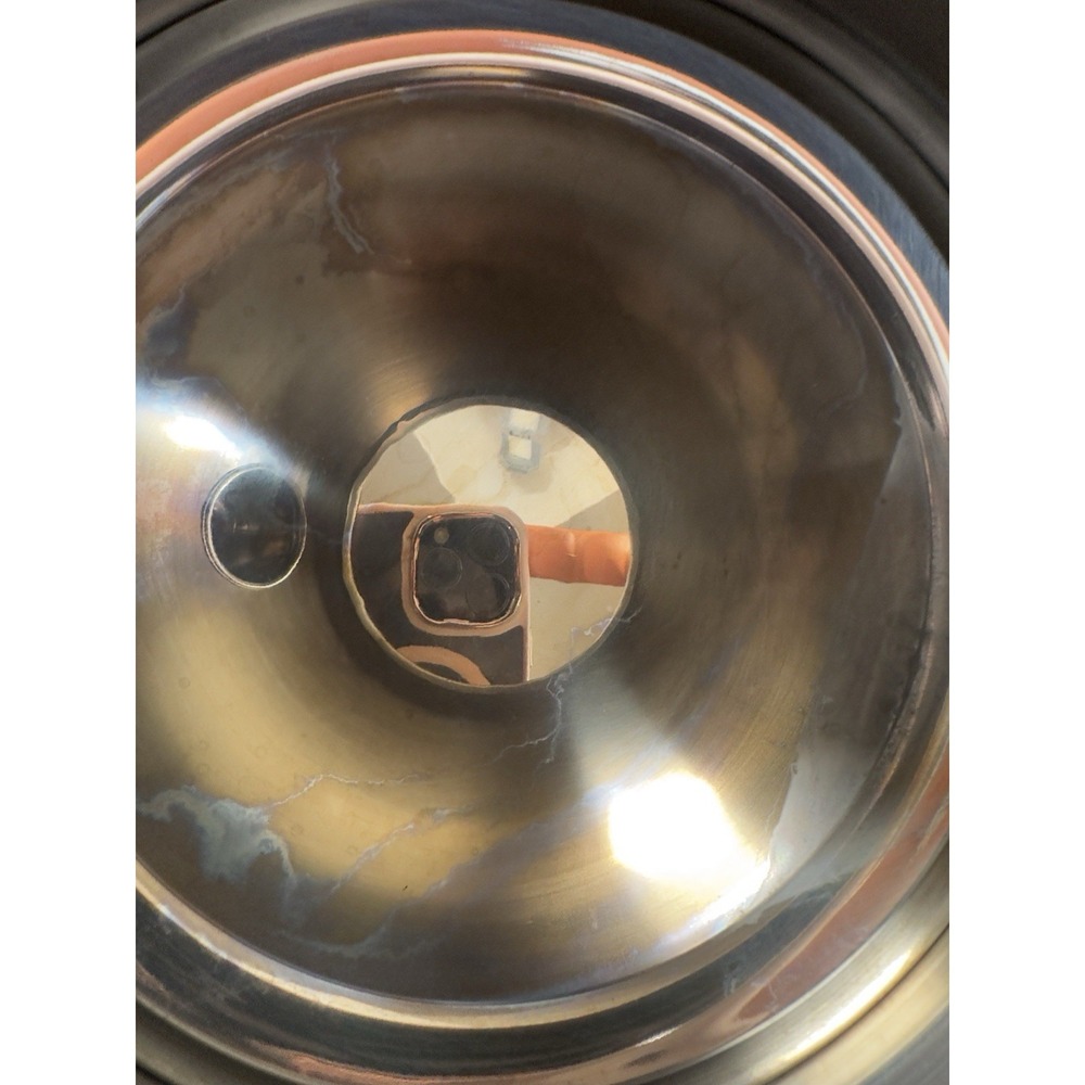 Lenox Whistling Tea Kettle 2 5 Qt Stainless Steel Gold Rubber Handle - Picture 5 of 11